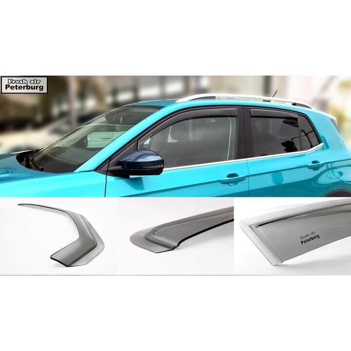 【Fresh air Peterburg】 In-channel Window Visor for VW T6 2016-on 2pcs