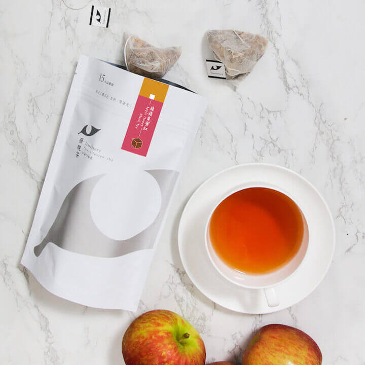 [Teascovery] Hot Brew Three-dimensional Tea Bag | Apple Honey Black Tea Tasting Bag (11g*15pcs)