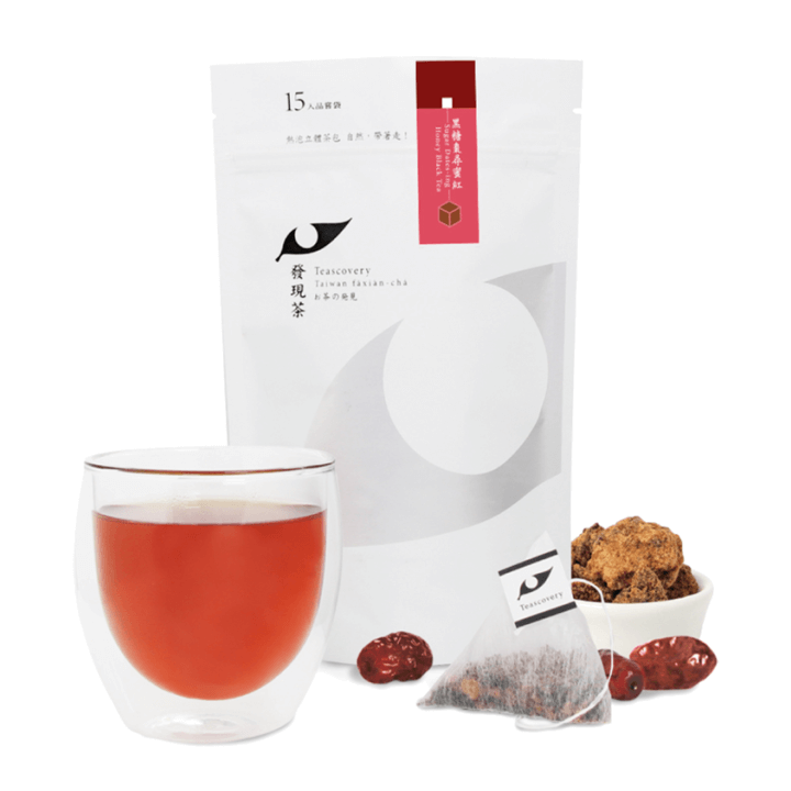 [Teascovery] Hot Brew Three-dimensional Tea Bag | Brown Sugar Date Honey Black Tea Tasting Bag (9g*15pcs)