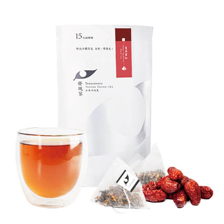 [Teascovery] Hot Brew Three-dimensional Tea Bag | Date Honey Black Tea Tasting Bag (3.5g*15pcs)
