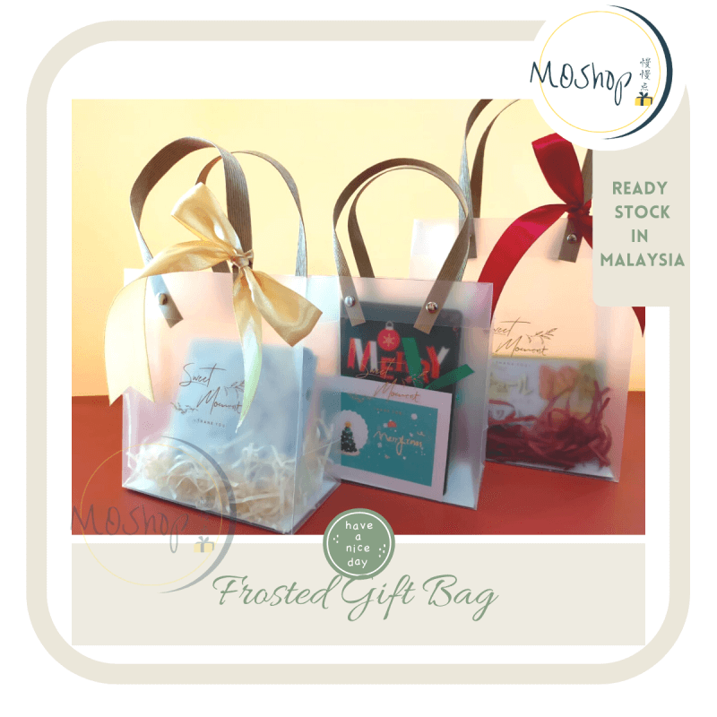 INS风礼品手提袋 磨砂铆钉手提袋 Frosted Gift Bag PVC Tote Goodies Bag product packaging
