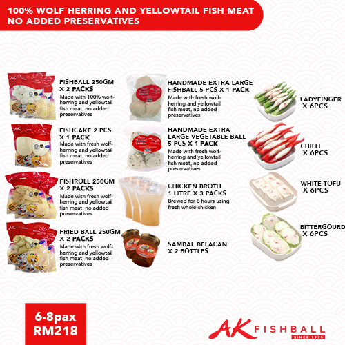 AK Steamboat Package (6-8 Pax)