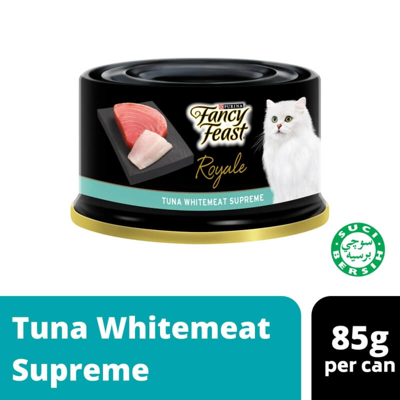 [LazChoice]Fancy Feast Royale Tuna Whitemeat Supreme Wet Cat Food Can (1 x 85g) - Pet Food/ Wet Food/ Cat Food/ Makanan Kucing