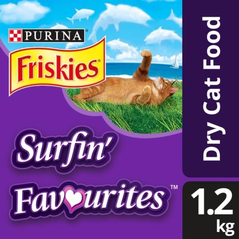 Friskies Surfin\' Favourites Dry Cat Food Pack (1 x 1.2kg) - Pet Food/ Dry Food/ Cat Food/ Makanan Kucing