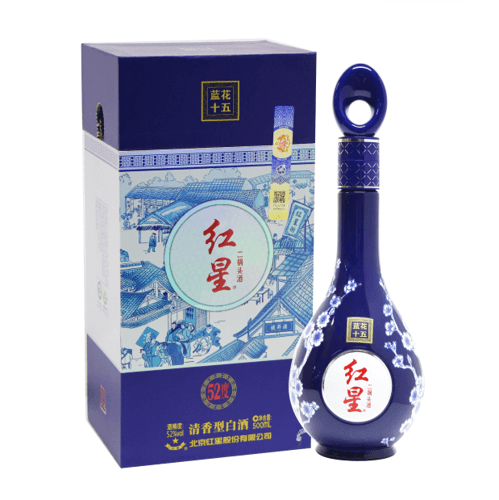 Er Guo Tou Jiu Orchid Porcelain 15 yrs (Samsu 52%) 500ml