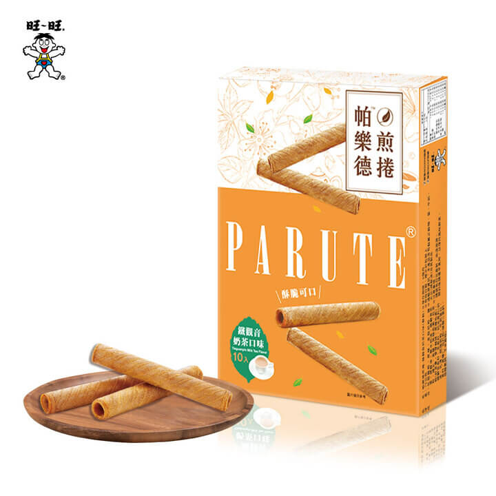 【旺旺】帕樂德煎捲-鐵觀音奶茶口味(餅乾) 75G