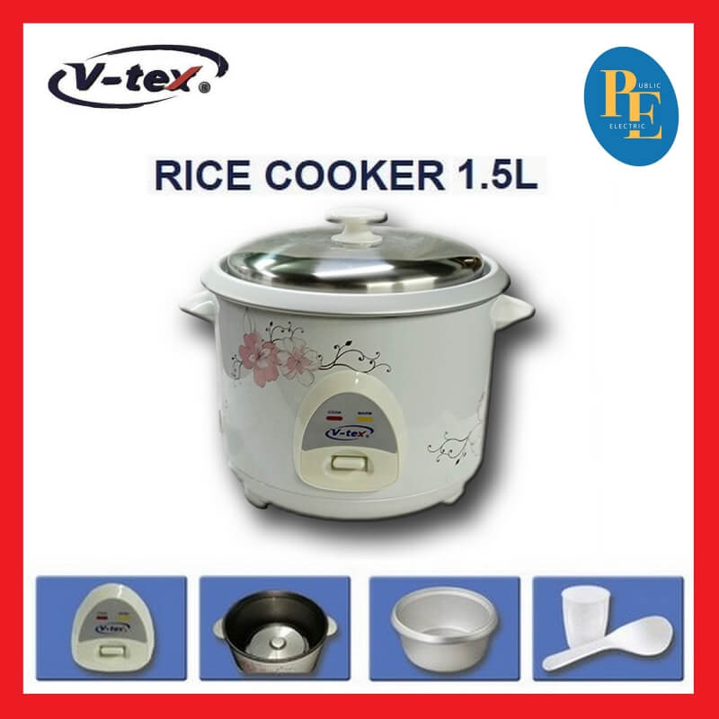 Vtex 1.5Litre Cook & Warm Rice Cooker V150