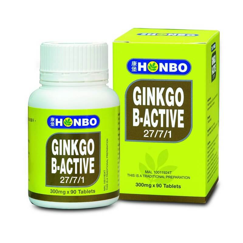 Honbo Ginkgo B-Active (300mg x 90’s) [康堡 银杏 27/7/1]