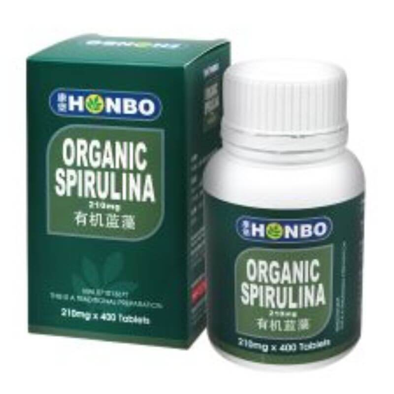 Honbo Organic Spirulina (400’s) [康堡 有机蓝藻 ]