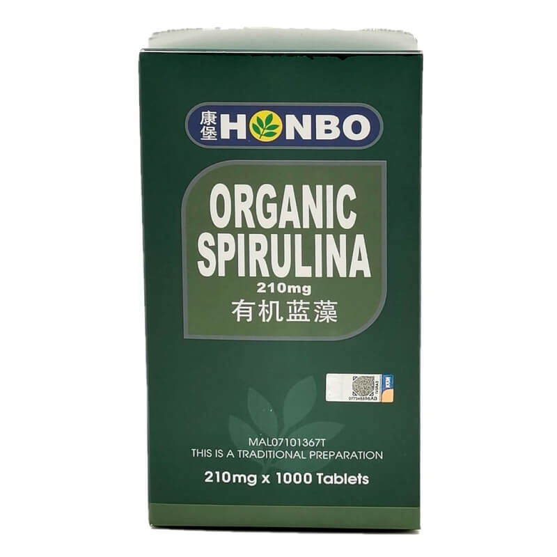 Honbo Organic Spirulina (1000’s) [康堡 有机蓝藻 ]