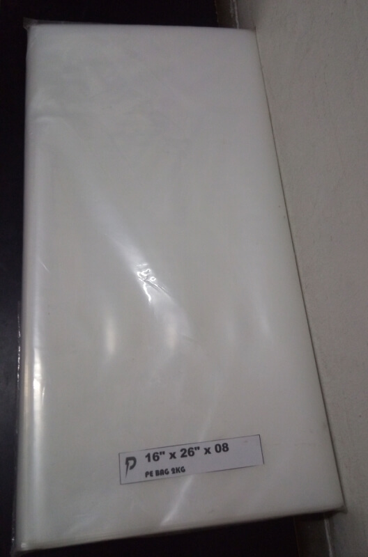 Plastic Bag PE Clear / 16 x 26 inch Clear PE 08 (0.08mm) Plastic Bag / Thick PE Bag / Jenis Tebal / Pembungkus Beku
