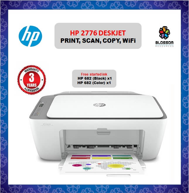 HP 2776 Printer DeskJet Ink Advantage All In One Printer - Wifi/Print/Scan/Copy/Wireless