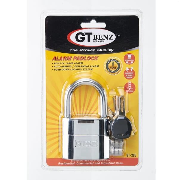 GT BENZ Alarm Pad Lock (Germany) GT-205