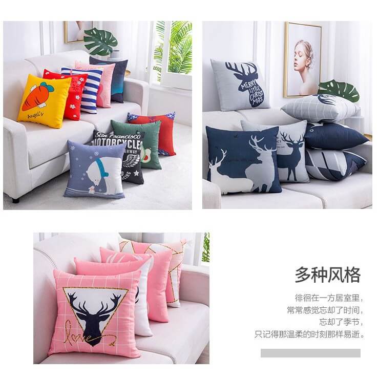 Sofa Cushion Pillow Soft 40 x 40cm Car Seat Office Living Room Use Cushion Sofa Bantal Kusyen lembut