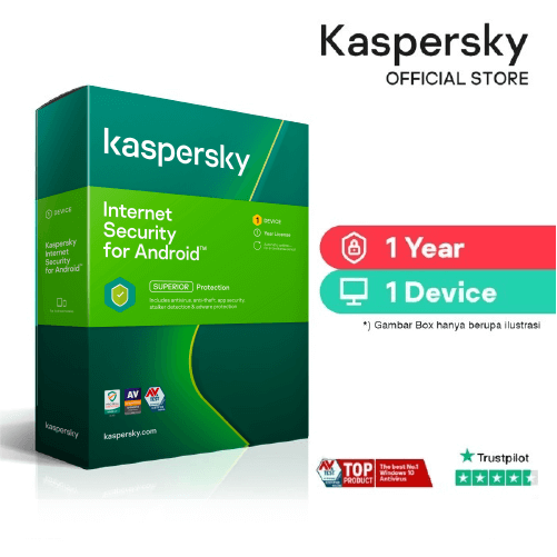 Kaspersky Internet Security for Android 1 Year 1 Device for Mobile Antivirus Software (License Key send via email)
