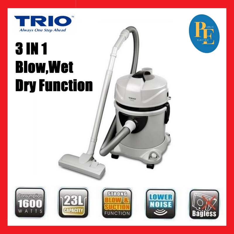 Trio 3-In-1 Blow Dry & Wet Vacuum Cleaner - TVDW-1230