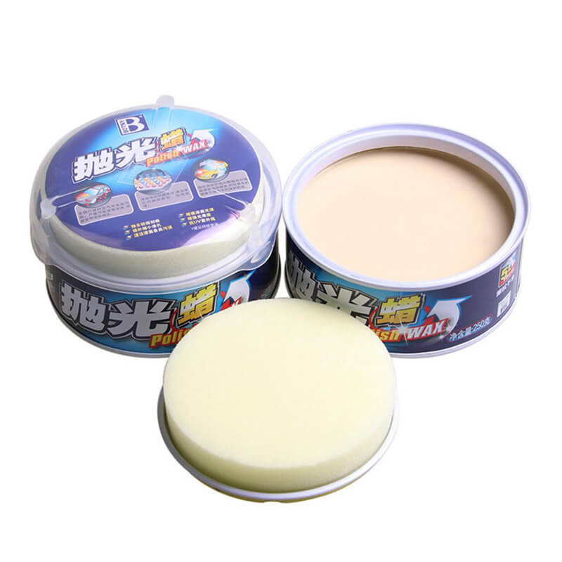 Car Polish Wax 250G Remove Dirty Mark Stain Car Coating Waxing Paint Coating Care with Sponge Paint Care