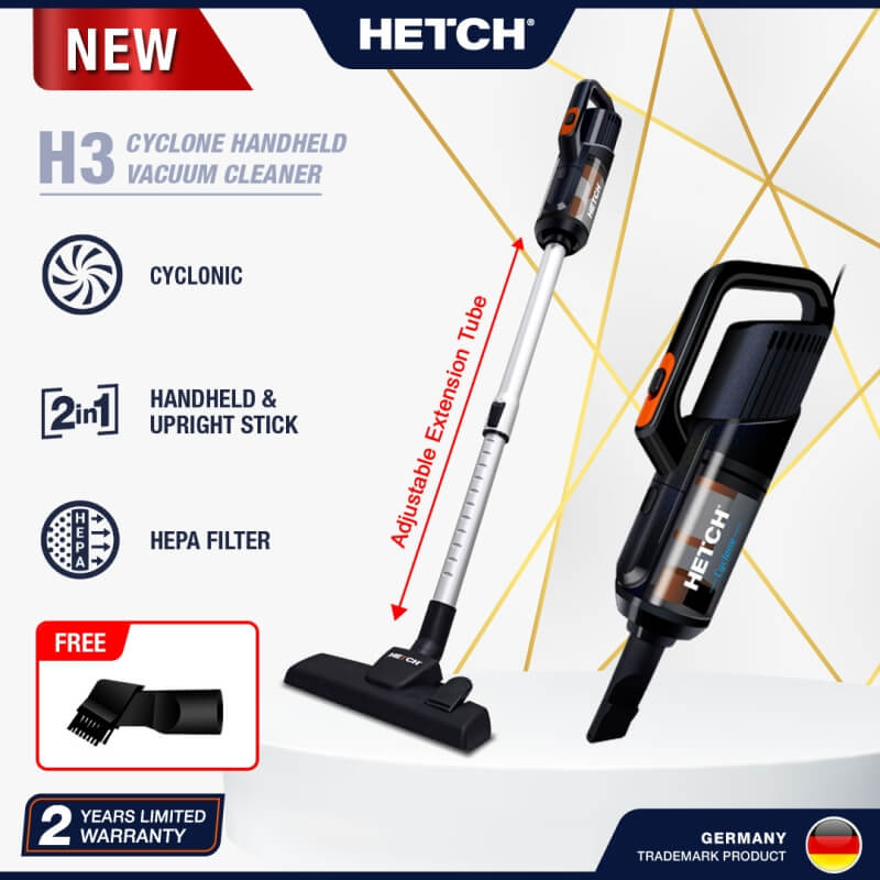 HETCH H3 Cyclone Handheld & Stick Vacuum Cleaner HVC-1411-HC