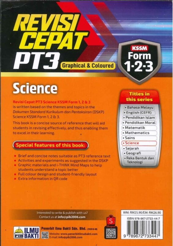 REVISI CEPAT SCIENCE(GRAPHICAL&COLOURED)FORM 1.2.3 PT3 KSSM 2022