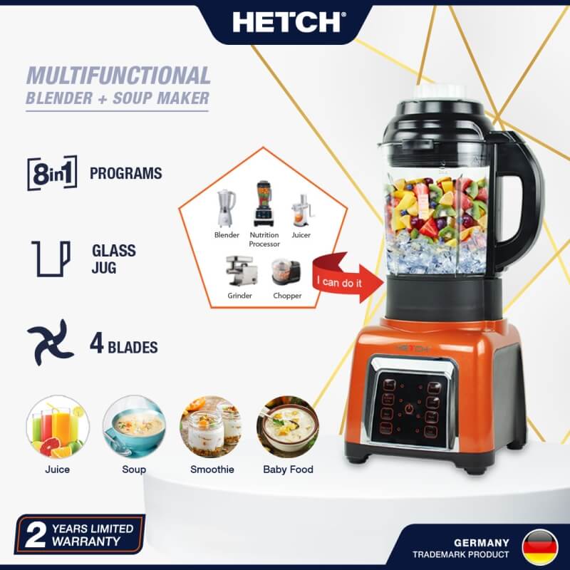 HETCH Multifunctional Blender + Soup Maker MFB-1604-HC