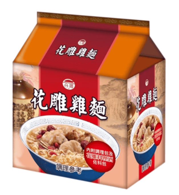[Taiwan TTL] Hua Tiao Chicken Noodle (200gx3 bag/bag)