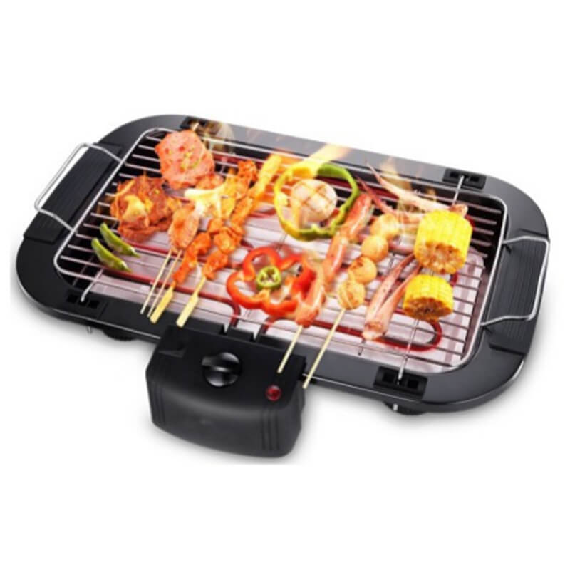 Electric Barbecue BBQ Grill & Steamboat Hot Pot Pan Electric Smokeless Grill Barbeque Korean Pan Teppanyaki
