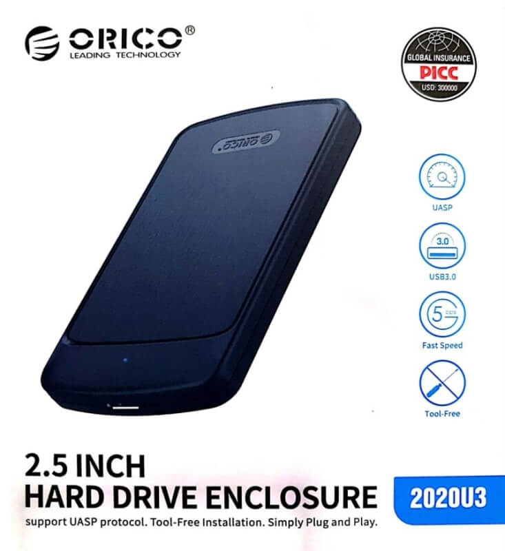 ORICO 2.5 Inch Hard Drive Enclosure 2020U3