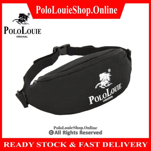 Original Polo Louie Unisex Canvas Waist Pouch Bag Sporty Chest Pack Casual Crossbody Bag