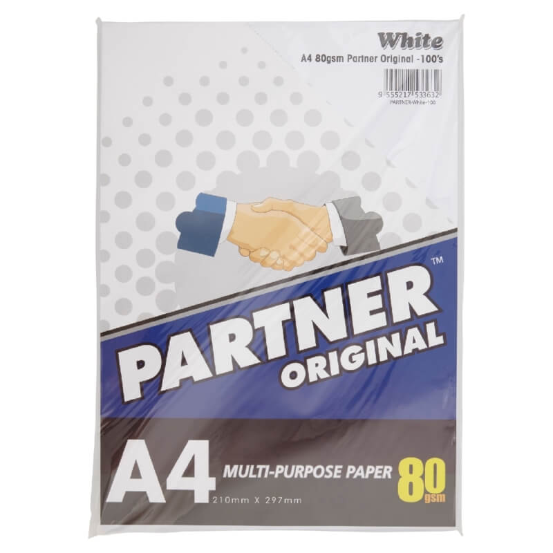 Partner Original White A4 Multi-Purpose Paper 80gsm (100 Sheets)