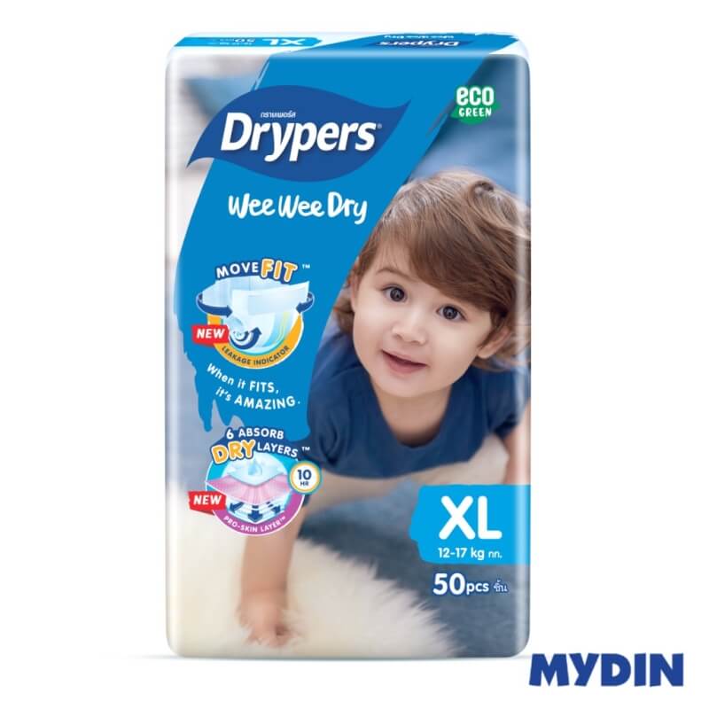 Drypers Wee Wee Dry XL 50pcs
