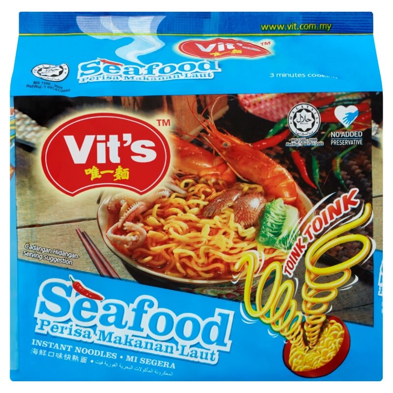 Vit’s Instant Noodles - Seafood (5 x 78g)