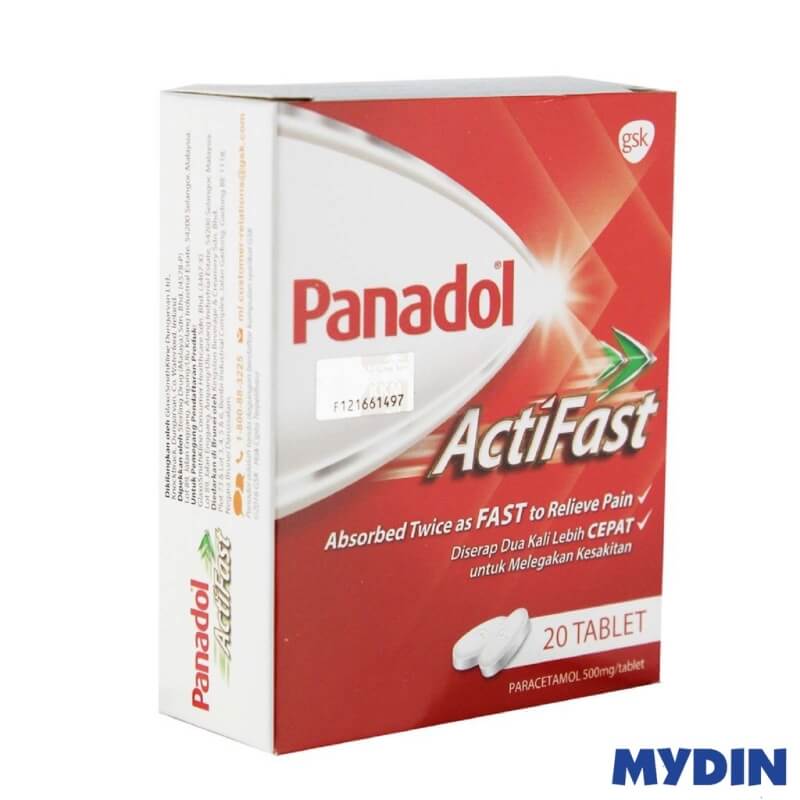 Panadol Actifast Pain Killer (500mg x 20’s)