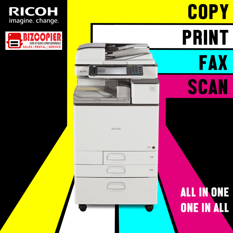 Ricoh Color MFP MPC3503PS Copy Print Scan Multifunction Photocopy Machine Printer Copier Office Scanner All in 1