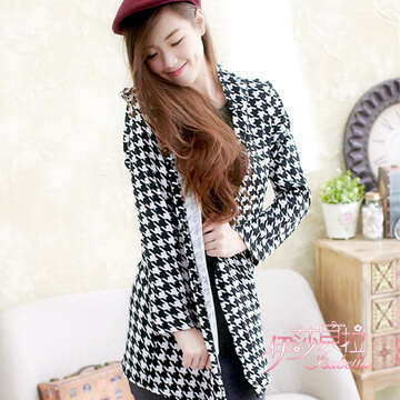 (Isabella)[Isabella] Houndstooth Cardigan A405 (Houndstooth)