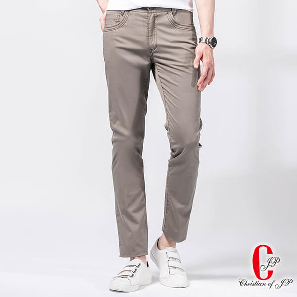 (JYIPIN)Christian European-style elegant texture casual pants_olive green (HS809-3)