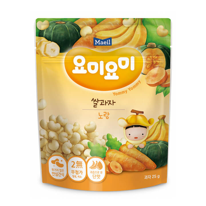 韓國Maeil 心造型米餅-香蕉南瓜味(25g)