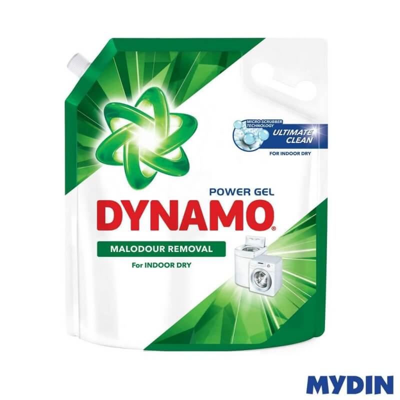 Dynamo Power Gel Malodour Removal Concentrated Liquid Detergent (3Kg)
