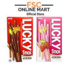 [FSC] Meiji Lucky Coated Stick Biscuit 45gm (Chocolate/Strawberry)