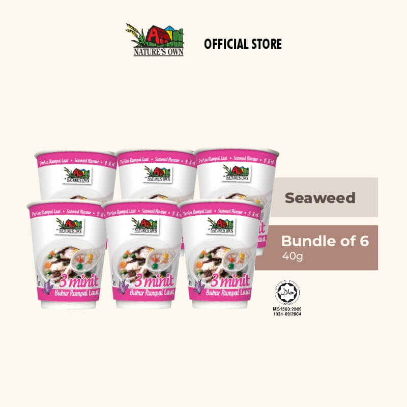 Nature’s Own 3 Minutes Porridge Bundle - Seaweed (6 Pcs)