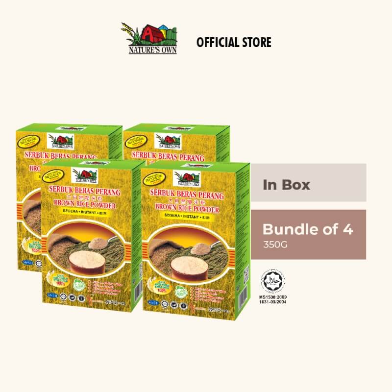 Nature’s Own Instant Brown Rice Powder Bundle (4 Packs x 350g/Box)