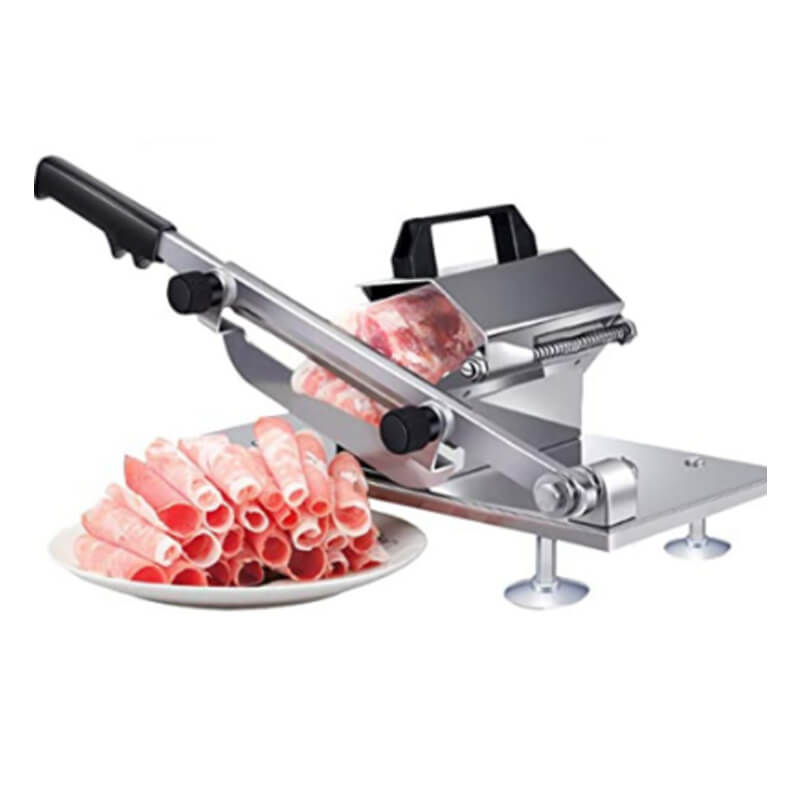 Stainless Steel Meat Slicer Manual Adjustable Frozen Meat High Quality Mutton Beef Mesin