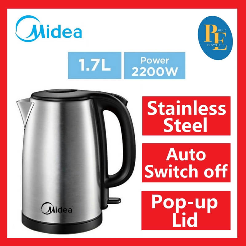 Midea 1.7L Stainless Steel Electric Jug Kettle - MK-17S33D