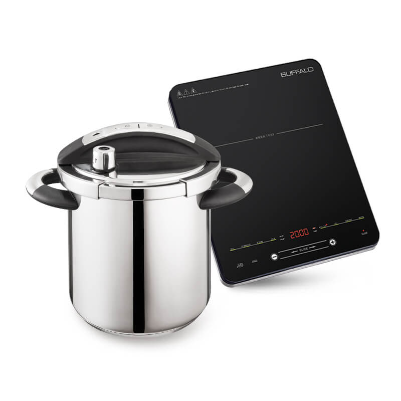 Buffalo 8L Pressure Cooker 牛头牌 8L 欧式快锅 BL10 with INDUCTION COOKER