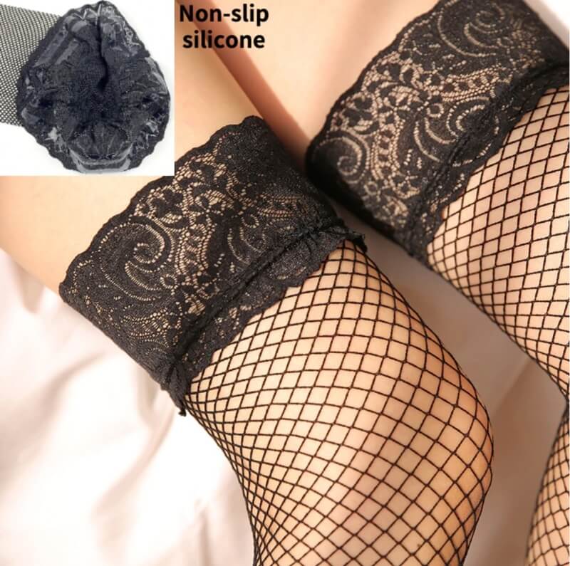 Sexy Anti-Slip Silicone Fishnet Stockings