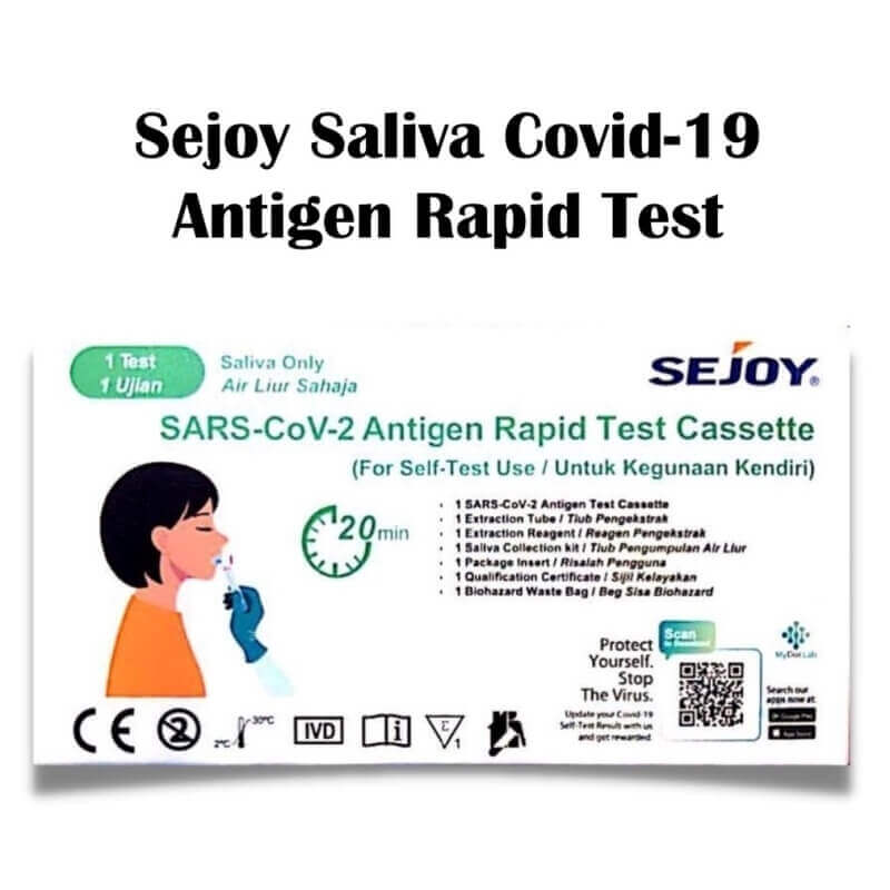 [Ready Stock] Sejoy Covid-19 Test Kit (Saliva) 1 set