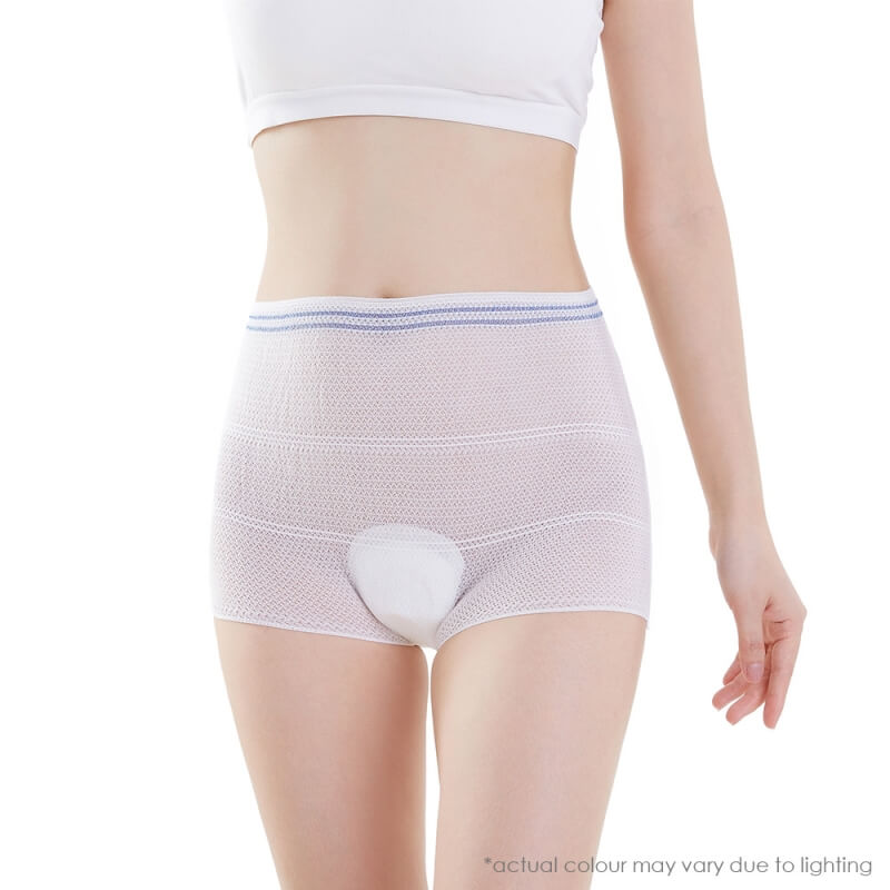 Shapee Postpartum Mesh Panties - [5pcs/Pack] C-section/Post-Surgical Panty, Reusable & Disposable