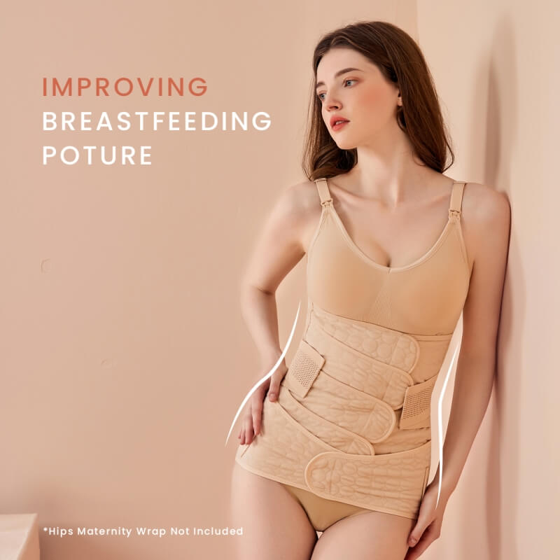 Shapee Belly Band Plus+ [Triple & Adjustable compression] Postpartum Wrap (Pink)