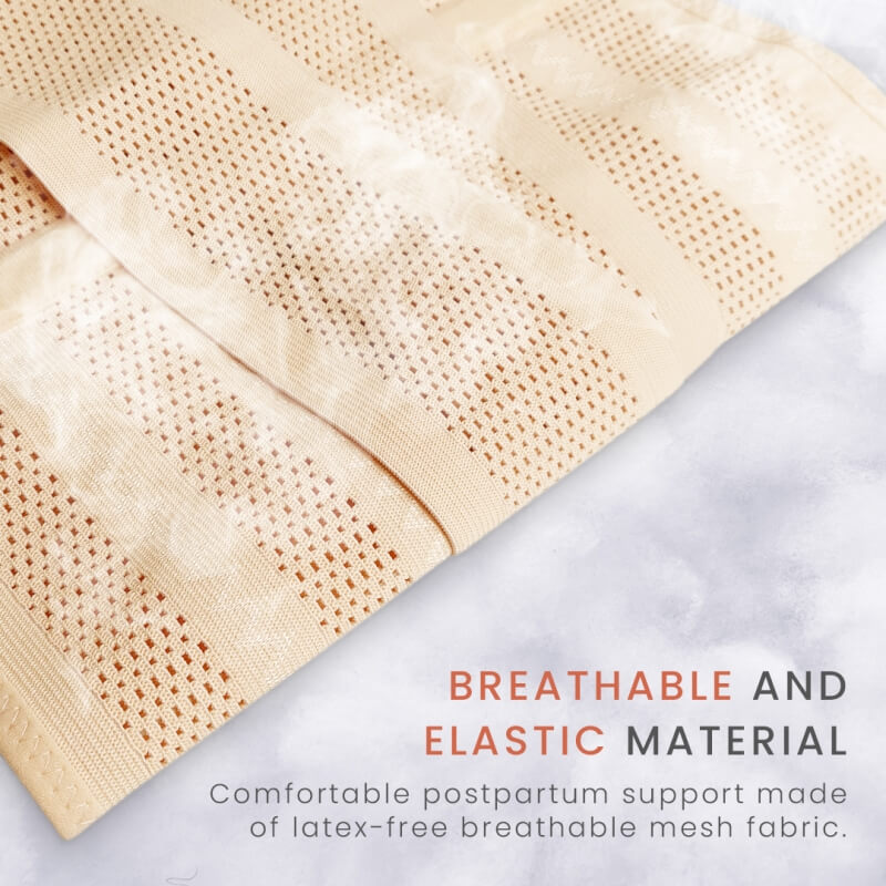 Shapee Belly Band Plus+ [Triple & Adjustable compression] Postpartum Wrap (Pink)