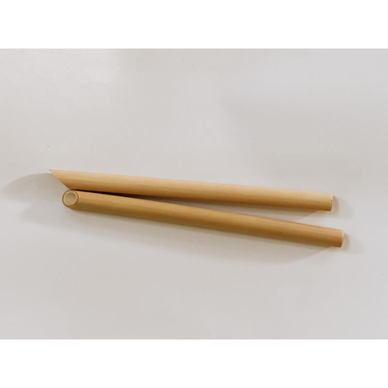 TheUsuk Reusable Bamboo Drinking Straw - Natural Boba 8″/20.5cm