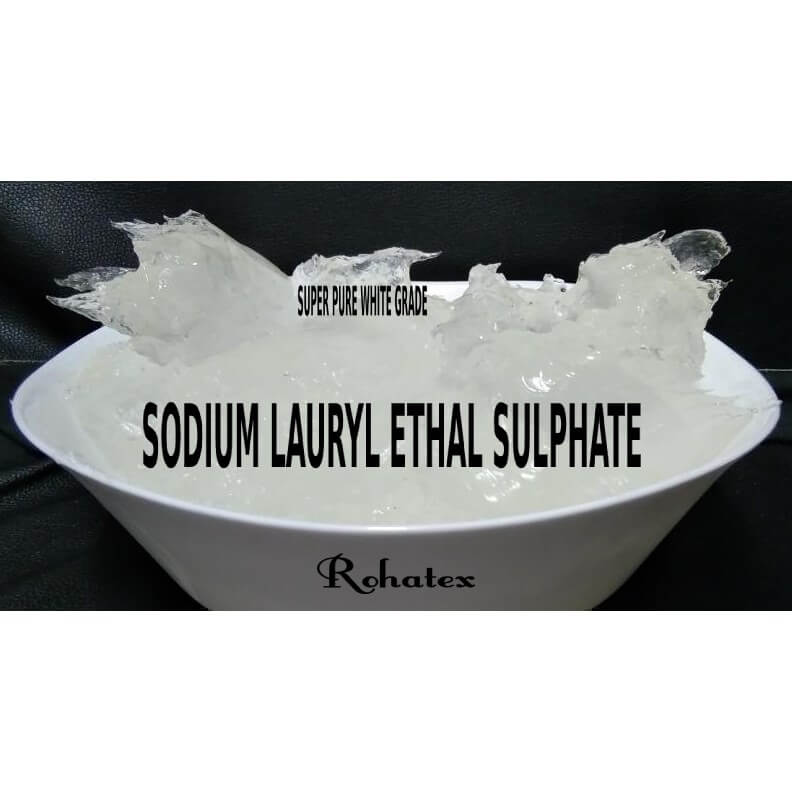 90% SODIUM LAURYL ETHAL SULPHATE/PURE WHITE-SOLID,(SOFT AROMA ESSENCE), HIGH-GRADE, SLES 90% HIGH WATER SOLUBILITY,.100g